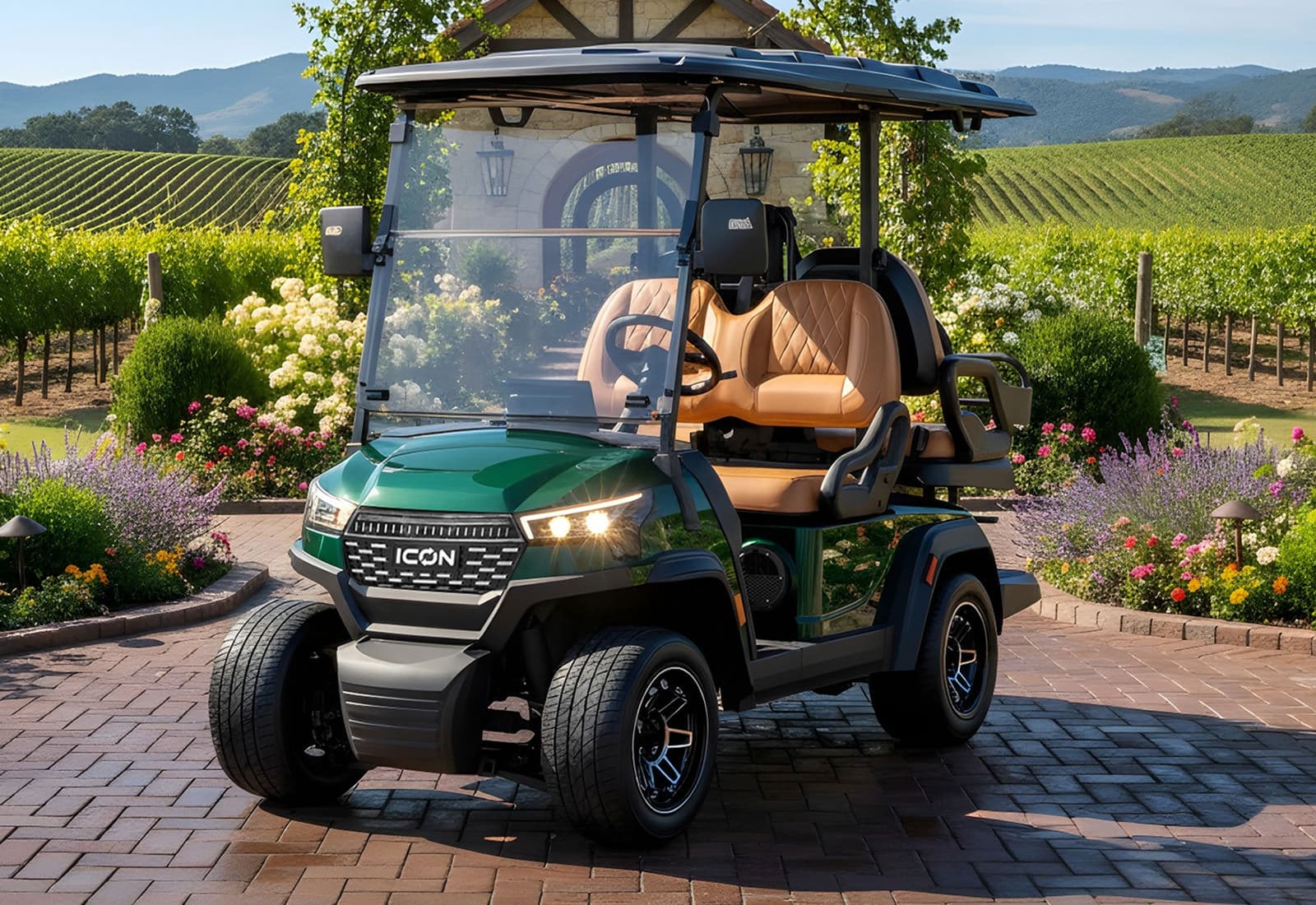 2026 ICON i40X - Forest Green, Forest Green, Front 3/4